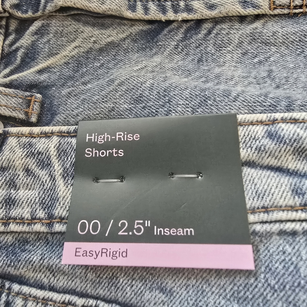 Wild Fable Women's 00 High-Rise Denim Shorts New w/ Tags! - Picture 3 of 6
